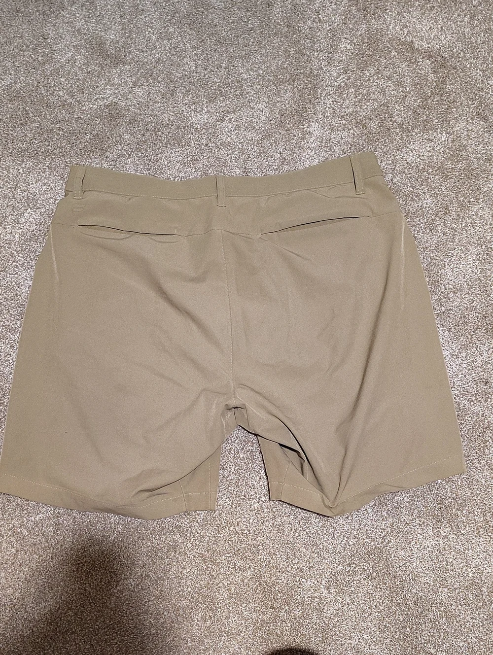 Men's Fabletic Khaki Chino Shorts - 34 In Waist 7 In Inseam